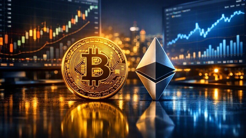 قیمت بیت‌کوین و اتریوم امروز